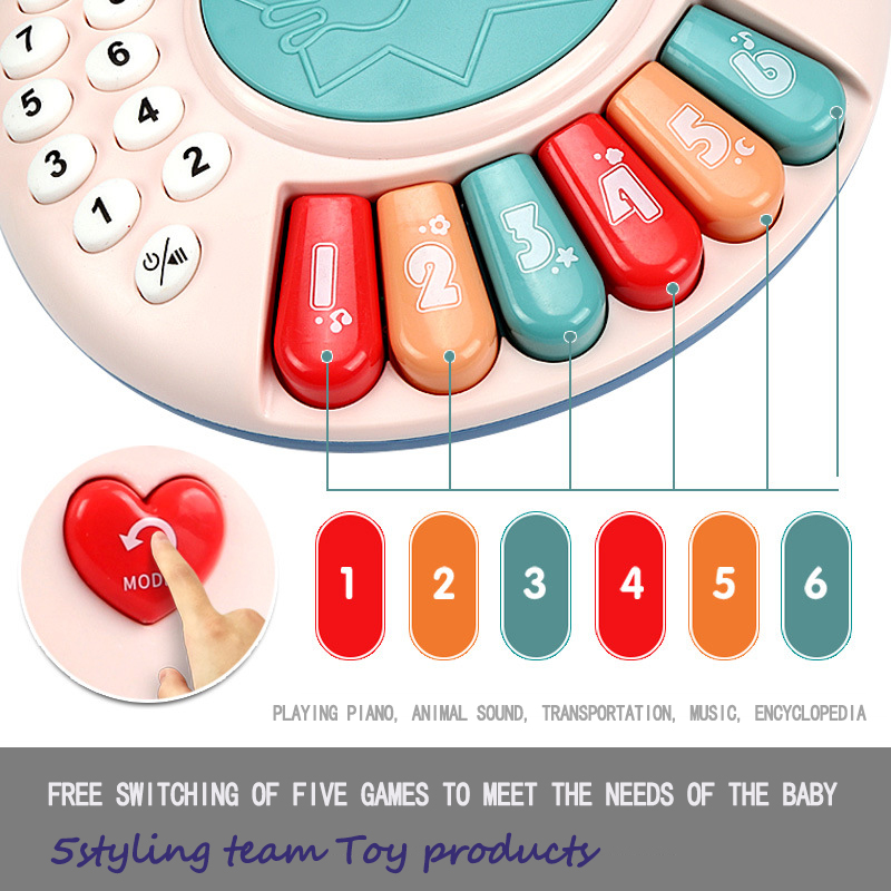 موسيقى الأطفال ، الإضاءة ، التصفيق اليدوي ، الجهاز الإلكتروني ، الهاتف ، الطبل ، أغنية الأطفال ، الحس التعليمي ، ألعاب التعليم المبكر للأطفال